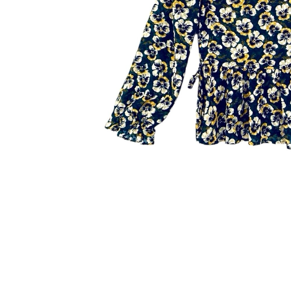 Madewell Drawstring Ruffle-Hem Top - Picture 5 of 7